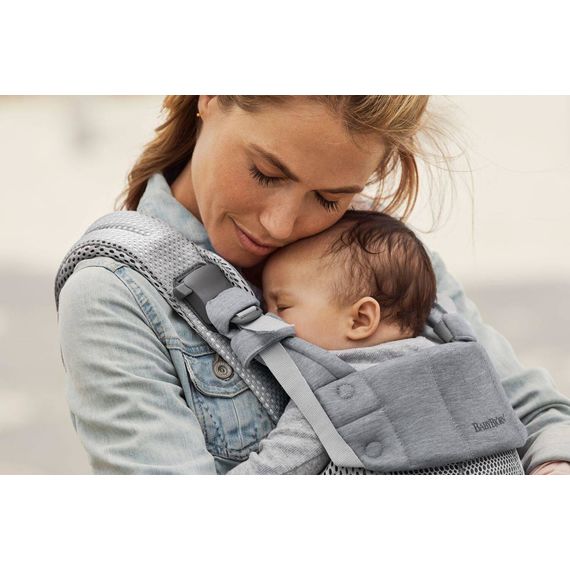 BabyBjorn Harmony nosítko 3D Mesh Silver, Rodzaj: nosidełko, Kolor: Silver, 29 zdjęcie