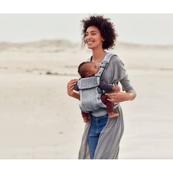 BabyBjorn Harmony nosítko 3D Mesh Silver, Rodzaj: nosidełko, Kolor: Silver, 30 zdjęcie