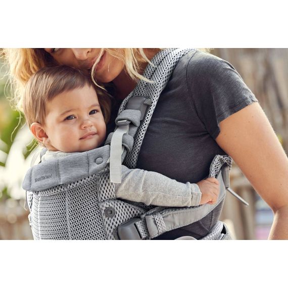 BabyBjorn Harmony nosítko 3D Mesh Silver, Rodzaj: nosidełko, Kolor: Silver, 40 zdjęcie