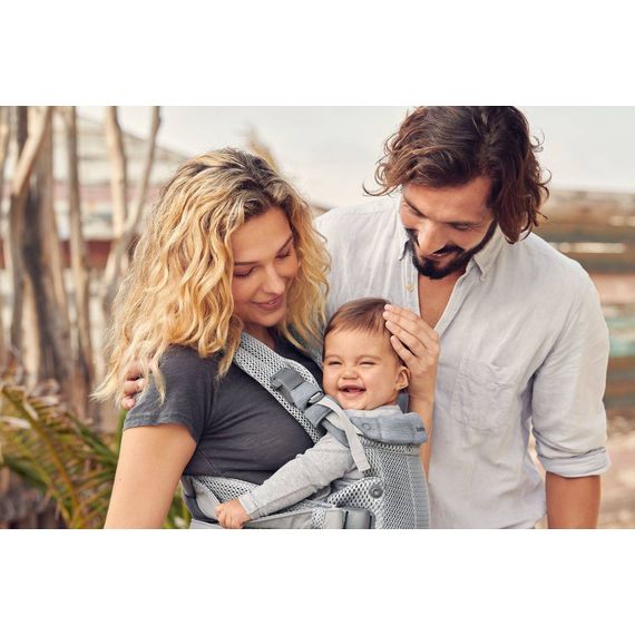 BabyBjorn Harmony nosítko 3D Mesh Silver, Rodzaj: nosidełko, Kolor: Silver, 42 zdjęcie