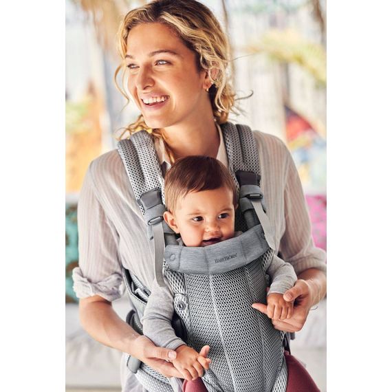 BabyBjorn Harmony nosítko 3D Mesh Silver, Rodzaj: nosidełko, Kolor: Silver, 44 zdjęcie