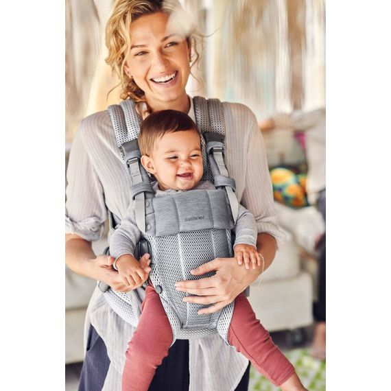 BabyBjorn Harmony nosítko 3D Mesh Silver, Rodzaj: nosidełko, Kolor: Silver, 45 zdjęcie