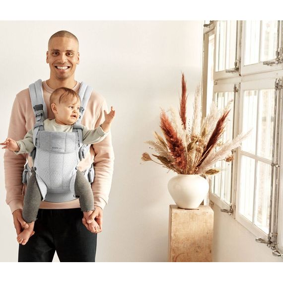 BabyBjorn Harmony nosítko 3D Mesh Silver, Rodzaj: nosidełko, Kolor: Silver, 53 zdjęcie