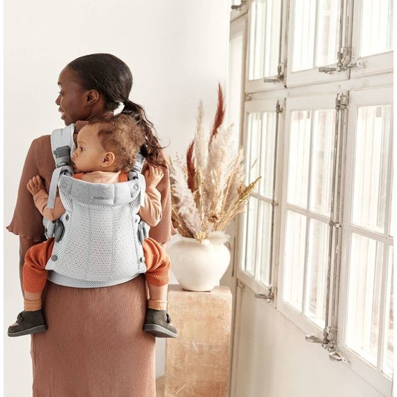 BabyBjorn Harmony nosítko 3D Mesh Silver, Rodzaj: nosidełko, Kolor: Silver, 54 zdjęcie