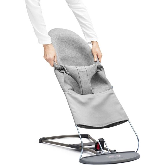 BabyBjorn Balance/Bliss potah na lehátko 3D Jersey Light Grey, Rodzaj: 3D Jersey, Kolor: Light grey