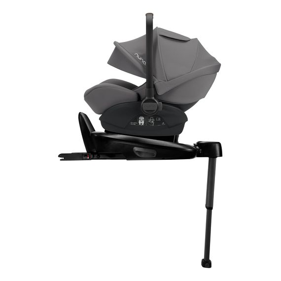 Nuna Arra Next z bazą Base Next - obrotowy fotelik samochodowy dla niemowląt (40 - 85 cm | 0 - 13 kg | 0 - 15 miesięcy), Baza: Base Next, Kolor: Granite
