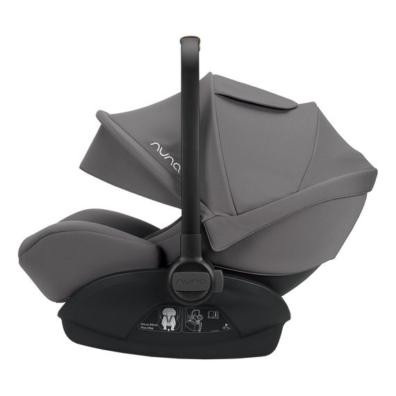 Nuna Arra Next z bazą Base Next - obrotowy fotelik samochodowy dla niemowląt (40 - 85 cm | 0 - 13 kg | 0 - 15 miesięcy), Baza: Base Next, Kolor: Granite, 5 zdjęcie