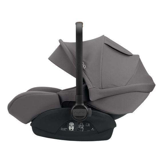 Nuna Arra Next z bazą Base Next - obrotowy fotelik samochodowy dla niemowląt (40 - 85 cm | 0 - 13 kg | 0 - 15 miesięcy), Baza: Base Next, Kolor: Granite, 6 zdjęcie