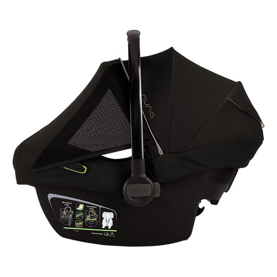 Nuna Pipa Next z bazą Base Next - obrotowy fotelik samochodowy dla niemowląt (0 - 83 cm | 0 - 13 kg | 0 - 13 miesięcy), Baza: Base Next, Kolor: Riveted, 5 zdjęcie