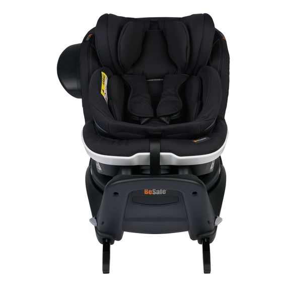 BeSafe iZi Turn B i-Size - otočná autosedačka pro miminka a batolata (40 - 105 cm | 0 - 18 kg | 0 - 4 roky), Kolor: Black Cab, 3 zdjęcie