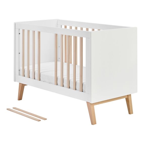 Pinio Swing postýlka 120x60 Bílá, Rozmiar: 120x60, Kolor: biały, 4 zdjęcie