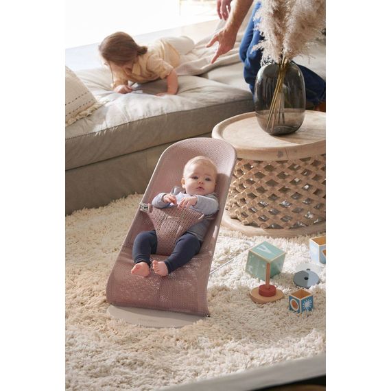 BabyBjorn Bliss lehátko Mesh Dusty pink, Rodzaj: Mesh, Kolor: Dusty pink, 5 zdjęcie