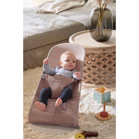 BabyBjorn Bliss lehátko Mesh Dusty pink, Rodzaj: Mesh, Kolor: Dusty pink, 10 zdjęcie