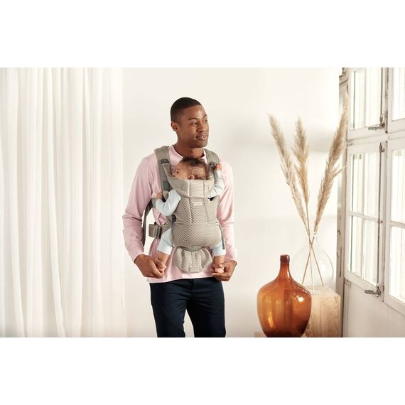 BabyBjorn Move nosítko 3D Mesh Grey Beige, Kolor: Grey Beige, 14 zdjęcie
