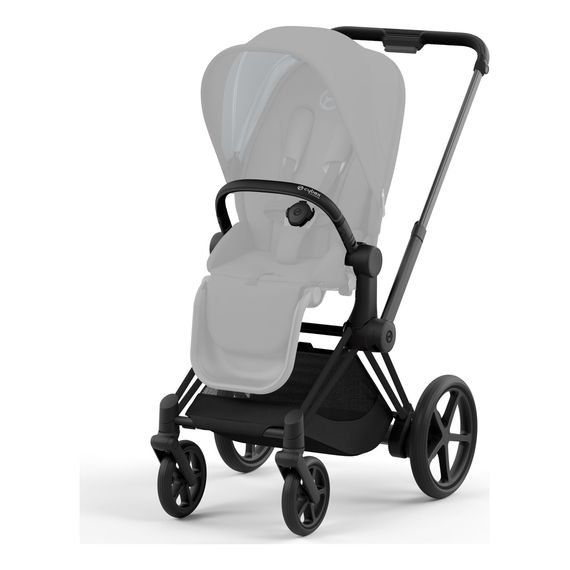 Cybex ePriam 3.0 rám s podvozkem sedačky, Kolor ramy: Matt Black, 2 zdjęcie