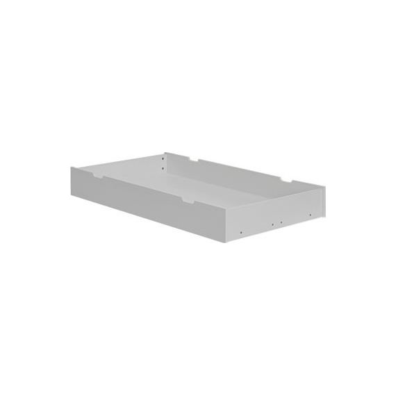 Pinio Calmo Bettschublade 140x70 Grey - praktische Aufbewahrungsschublade auf Rollen für das Kinderbett, Rozmiar: 140x70, Kolor: szary