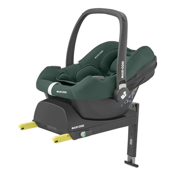Maxi-Cosi CabrioFix i-Size with CabrioFix i-Size Base - Infant Car Seat (40-75 cm | 0-12 kg | 0-12 Months), Baza: Cabriofix i-Size, Kolor: Essential Green, image 