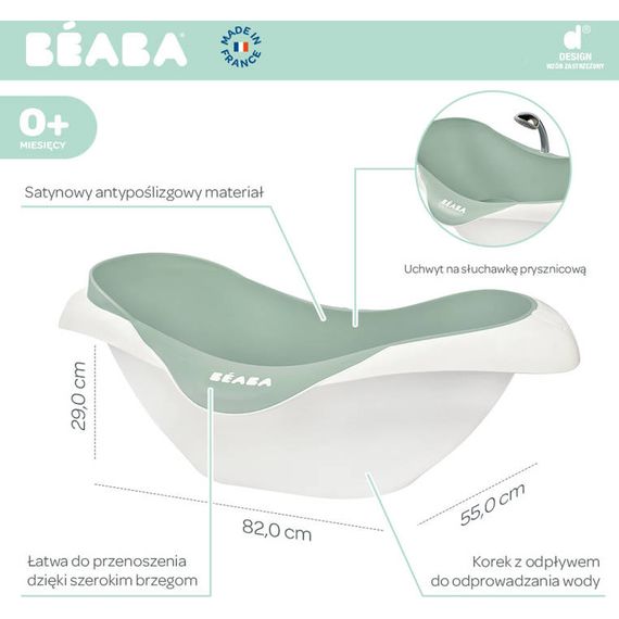 Beaba Vanička Camele'o Sage Green, Kolor: Sage Green, 10 zdjęcie