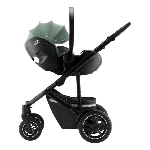 Britax Romer Baby-Safe 5Z2 z Flex Base 5Z - NAJTANIEJ obrotowy fotelik dla niemowląt (40 - 85 cm | 0 - 13 kg | 0 -15 miesięcy), Baza: Flex base 5Z, Kolor: Jade Green, 2 zdjęcie