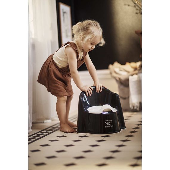 BabyBjorn nočník křesílko Black/White, Kolor: Black/White, 10 zdjęcie