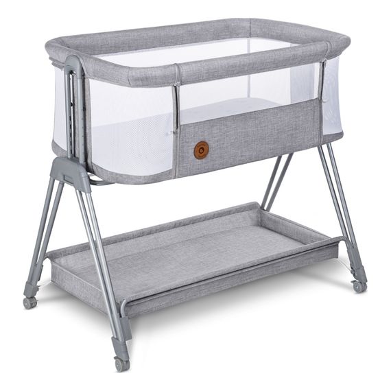 Lionelo Luna přistavná postýlka Grey Concrete, Kolor: Grey Concrete