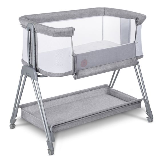 Lionelo Luna přistavná postýlka Grey Concrete, Kolor: Grey Concrete, 3 zdjęcie