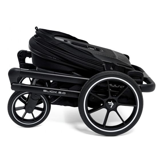 Muuvo Slick 2.0 * SLEVA v košíku * kočárek 2v1, Rodzaj wózka: głęboko-spacerowy, Kolor materiału: Light Grey, 9 zdjęcie
