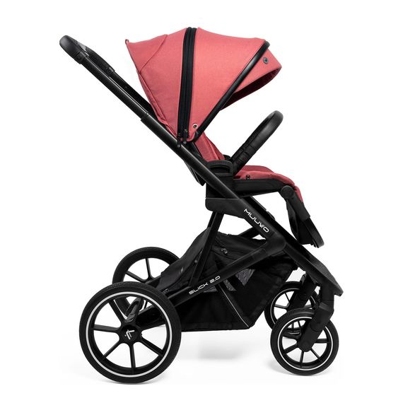 Muuvo Slick 2.0 * SLEVA v košíku * kočárek 2v1, Rodzaj wózka: głęboko-spacerowy, Kolor materiału: Pure Pink, 5 zdjęcie