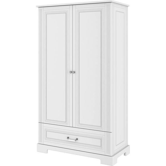 Bellamy Ines 2-Door Tall Wardrobe Elegant White, Kolor: Elegant White, image 