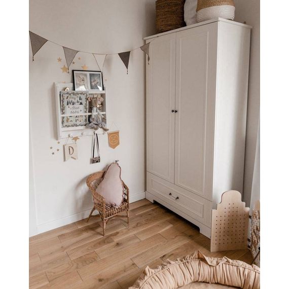 Bellamy Ines 2-Door Tall Wardrobe Elegant White, Kolor: Elegant White, image , 8 image