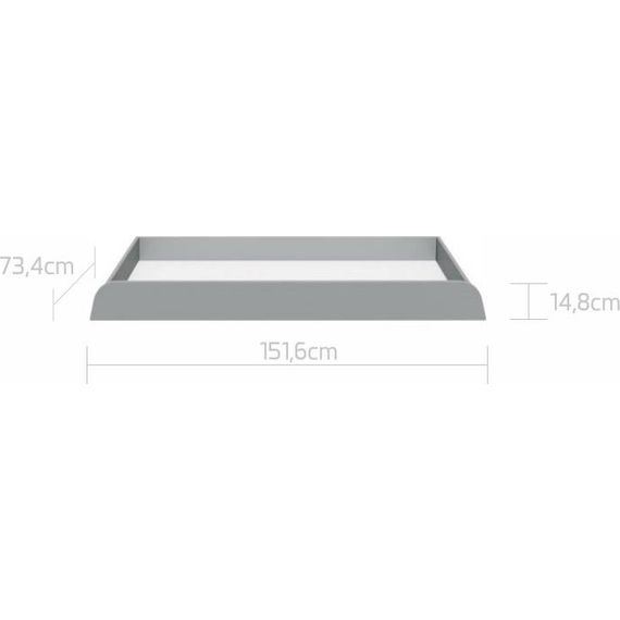 Bellamy UP! Under-Bed Storage Drawer 120x70 Grey, Kolor: Gray, image , 7 image