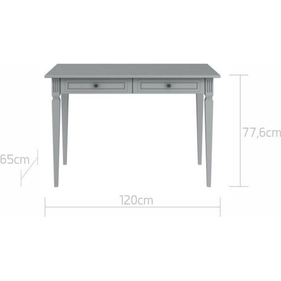 Bellamy Ines psací stůl Neutral Gray, Kolor: Neutral Gray, 7 zdjęcie