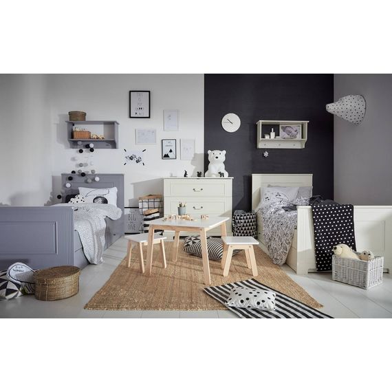 Bellamy Ines komoda 3 zásuvky Neutral Gray, Kolor: Neutral Gray, 5 zdjęcie