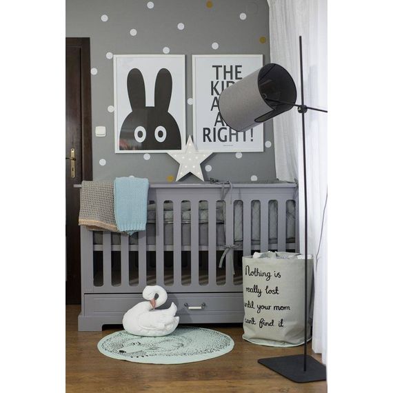 Bellamy Ines postýlka 140×70 Neutral Gray, Rozmiar: 140x70, Kolor: Neutral Gray, 4 zdjęcie
