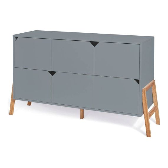 Bellamy Lotta komoda 6 zásuvek Gray, Kolor: Gray, 4 zdjęcie