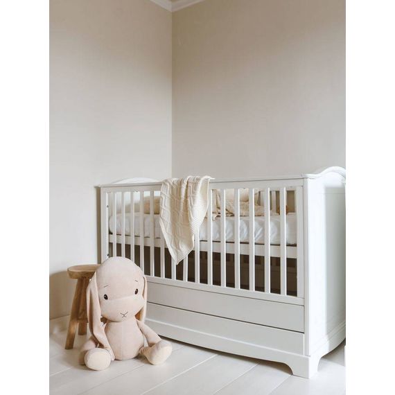 Bellamy Royal postýlka 140x70 se zásuvkou Timeless White, Kolor: Timeless White, 7 zdjęcie