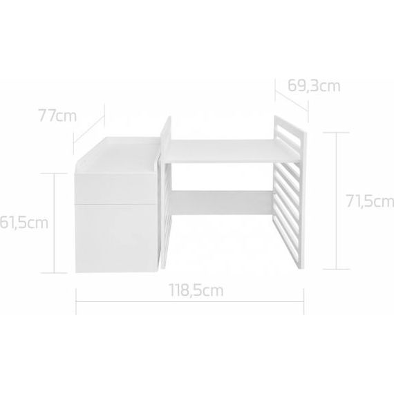 Bellamy UP! postel 120×70 White, Rozmiar: 120x70, Kolor: White, 5 zdjęcie