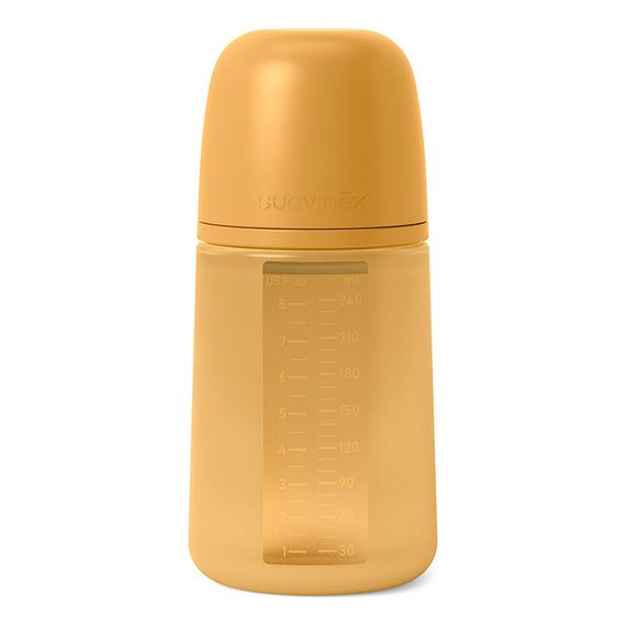 Suavinex Silicone Bottle SX Pro Medium Flow 240ml Colour Essence Mustard 4m+, Kolor: Musztardowy, image 