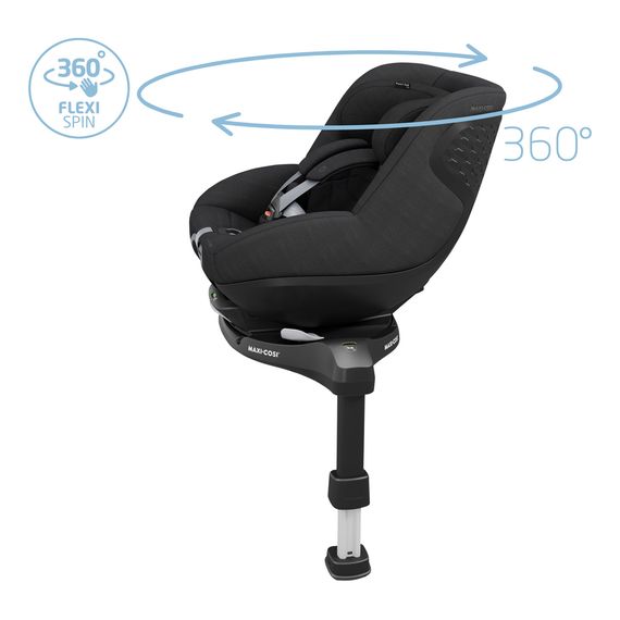 Maxi-Cosi Pearl 360° Pro otočná autosedačka 61 - 105 cm | 0 - 17 kg | 0 - 4 roky, Baza: bez bazy, Kolor: Authentic Black, 9 zdjęcie