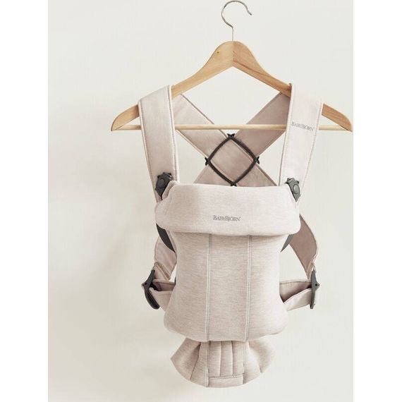 BabyBjörn Mini nosítko 3D Jersey světle béžové, Rodzaj: Jersey, Kolor: Light beige, 16 zdjęcie