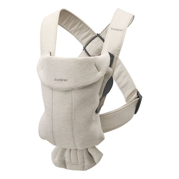 BabyBjörn Mini nosítko 3D Jersey světle béžové, Rodzaj: Jersey, Kolor: Light beige, 6 zdjęcie