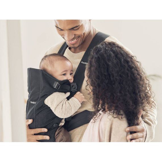 BabyBjörn Mini nosítko 3D Mesh černé, Rodzaj: Mesh, Kolor: Black, 5 zdjęcie