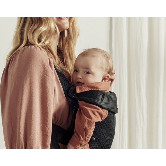 BabyBjörn Mini nosítko 3D Mesh černé, Rodzaj: Mesh, Kolor: Black, 21 zdjęcie