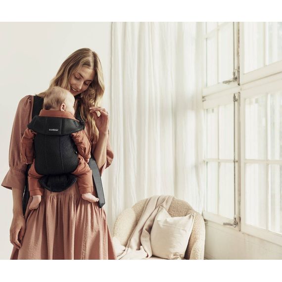 BabyBjörn Mini nosítko 3D Mesh černé, Rodzaj: Mesh, Kolor: Black, 23 zdjęcie