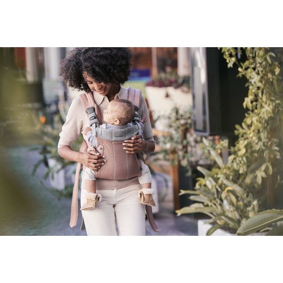 BabyBjörn Harmony nosítko 3D Mesh Dusty pink, Rodzaj: nosidełko, Kolor: Dusty pink, 10 zdjęcie