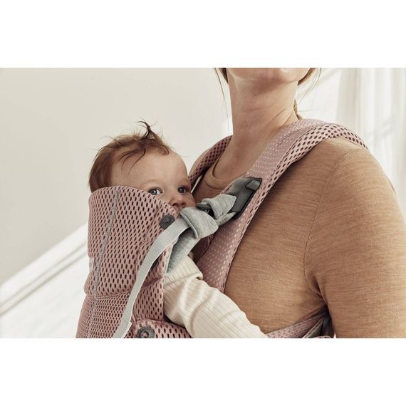 BabyBjörn Harmony nosítko 3D Mesh Dusty pink, Rodzaj: nosidełko, Kolor: Dusty pink, 26 zdjęcie