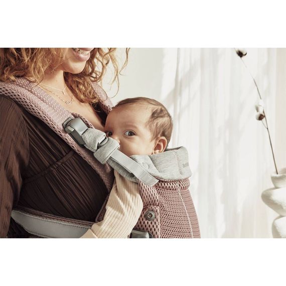 BabyBjörn Harmony nosítko 3D Mesh Dusty pink, Rodzaj: nosidełko, Kolor: Dusty pink, 29 zdjęcie