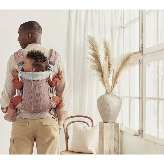 BabyBjörn Harmony nosítko 3D Mesh Dusty pink, Rodzaj: nosidełko, Kolor: Dusty pink, 32 zdjęcie