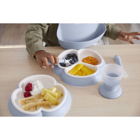 BabyBjörn Dinnerware jídelní sada 8 ks pudrově modrá, Kolor: Powder Blue, 6 zdjęcie