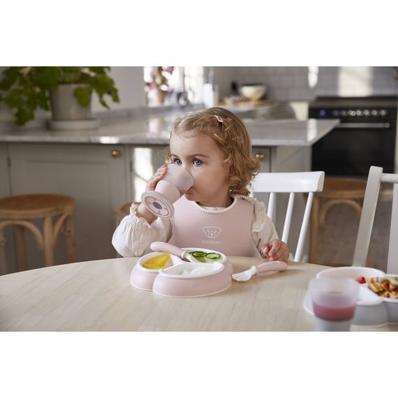 BabyBjörn Dinnerware jídelní sada 8 ks pudrově růžová, Kolor: Powder Pink, 9 zdjęcie
